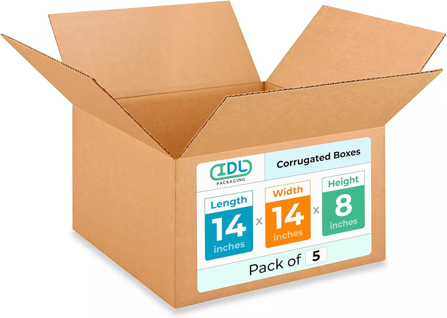 IDL Packaging - B-14148-5 Medium Corrugated Shipping Boxes