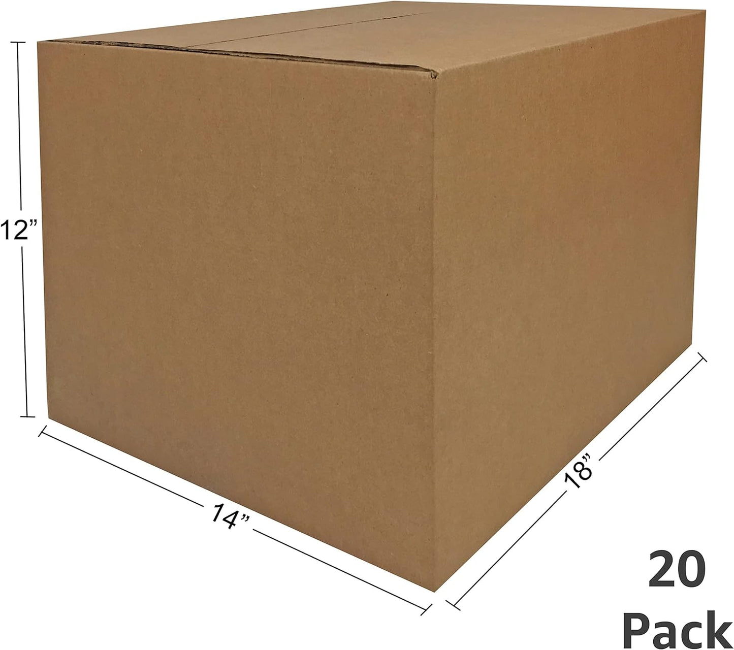 uBoxes Medium Moving Boxes 18"x14"x12" (Medium Boxes - Pack of 20)