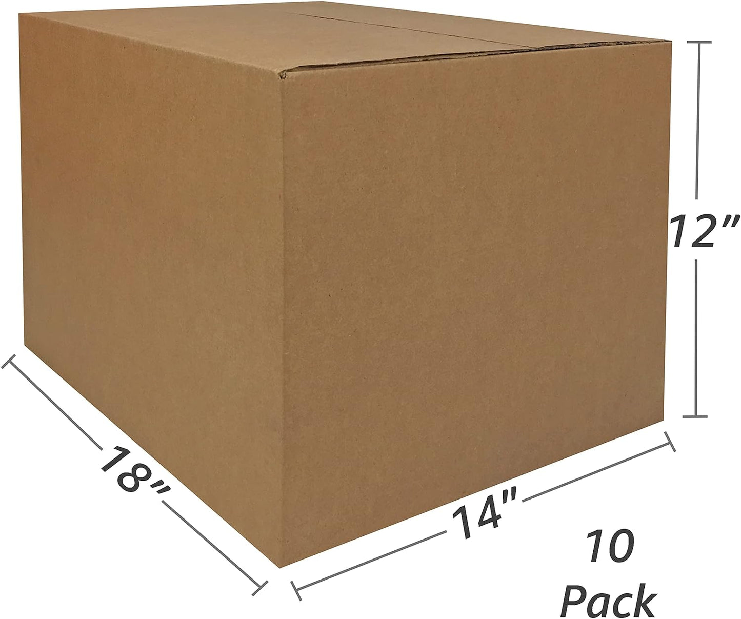 UBOXES Moving Boxes Bundle of 18"x14"x12" (Medium Boxes - Pack of 10)